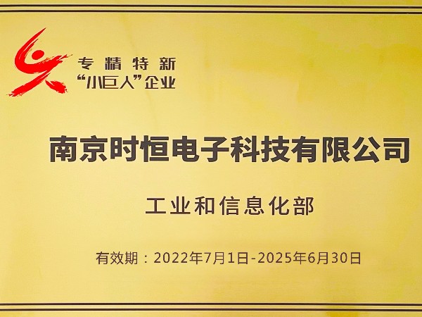 國家級(jí)專精特新小巨人企業(yè)